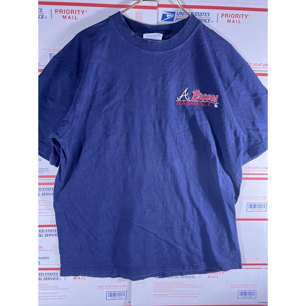 Vintage Majestic MLB Atlanta Braves Men's‎ T-Shirt Size L 90s Baseball